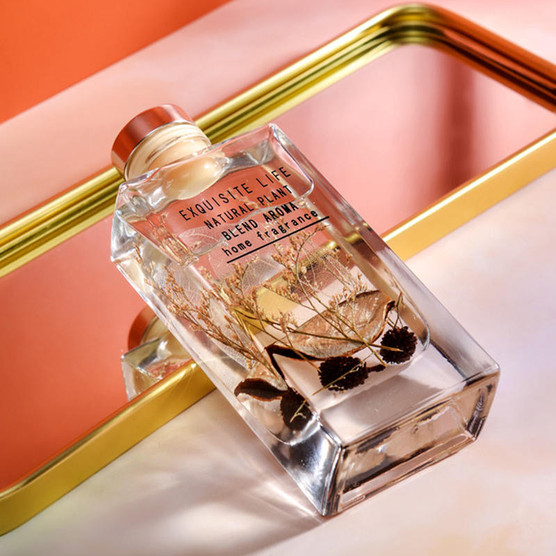 ফায়ার অ্যারোমাথেরাপি রিড ডিফিউজার ছাড়া শুকনো ফুলের প্রসাধন