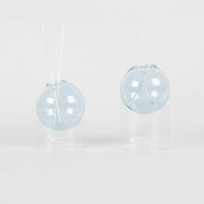 ক্লিয়ার গ্লাস বেস, গ্লাস বল টাইপ রিড ডিফিউজার-স্টাইলিং অ্যারোমাথেরাপি